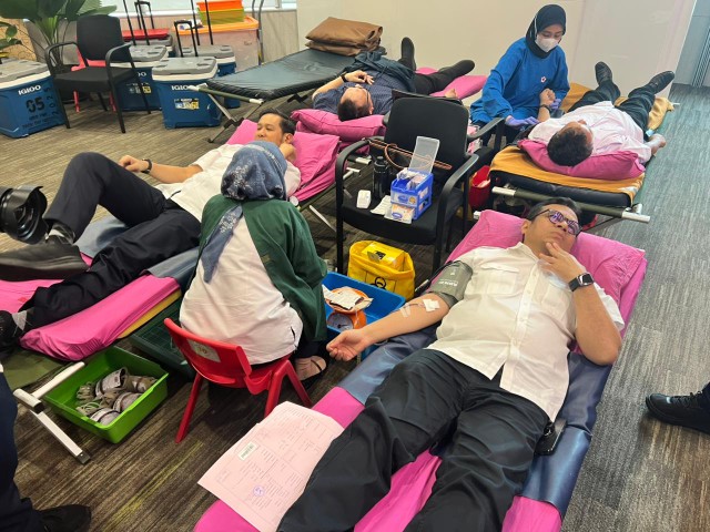 Rayakan Hari Bhakti Postel ke-80, Kemenkomdigi dan komunitas ICT dan digital gelar donor darah (foto/ist)